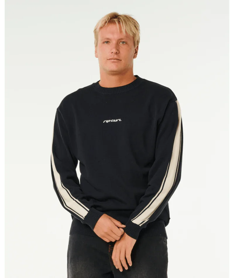 Inner Visions Stripe Knit Crew