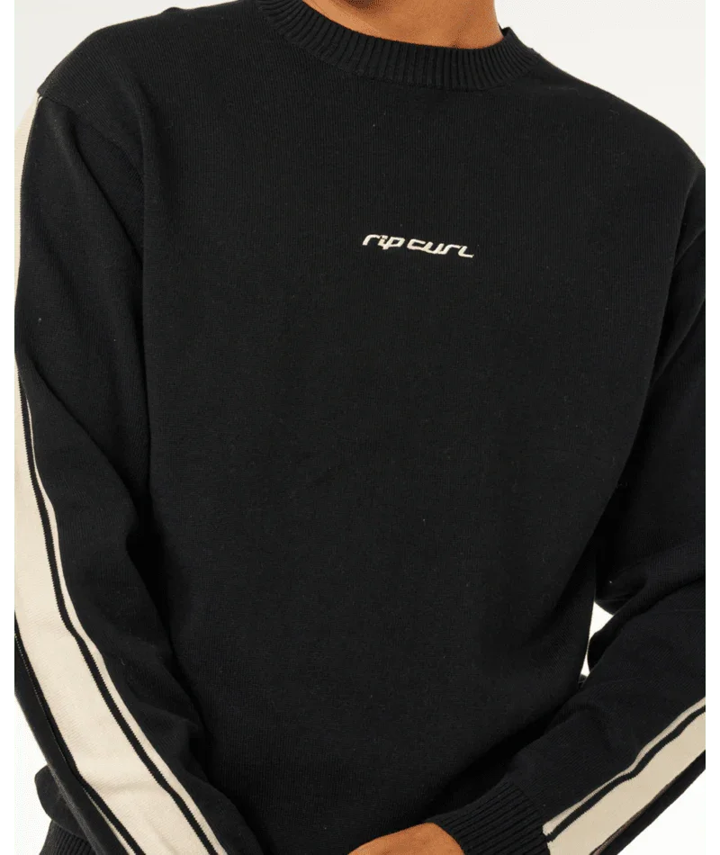 Inner Visions Stripe Knit Crew