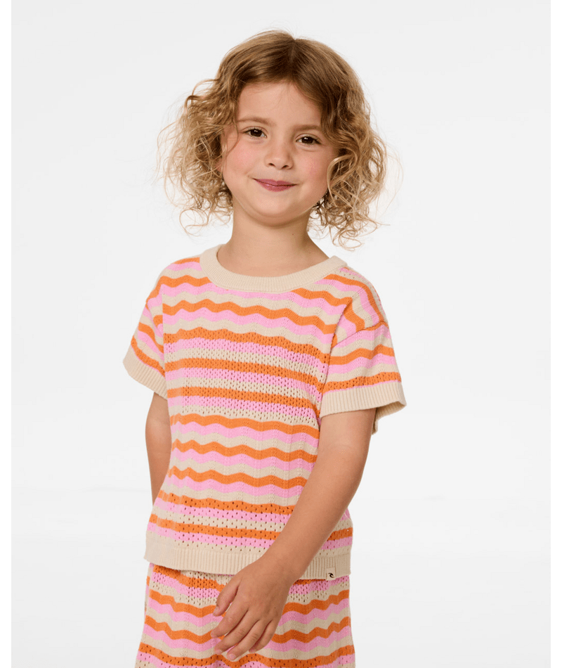 Sunset Stripe Tee -Girl