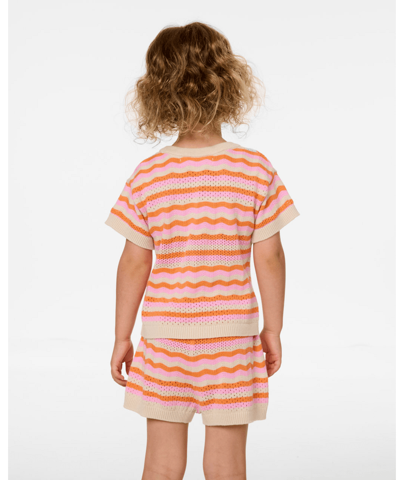 Sunset Stripe Tee -Girl