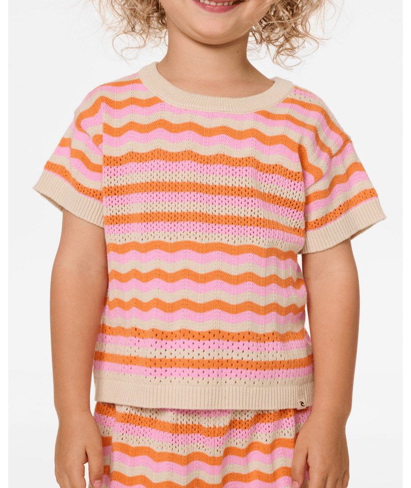 Sunset Stripe Tee -Girl
