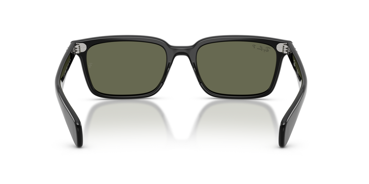 Ray-Ban Brunel Low Bridge Fit - Black W/ Green Polar