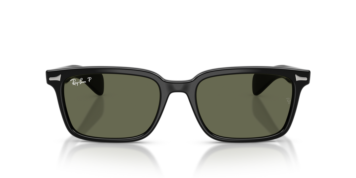 Ray-Ban Brunel Low Bridge Fit - Black W/ Green Polar