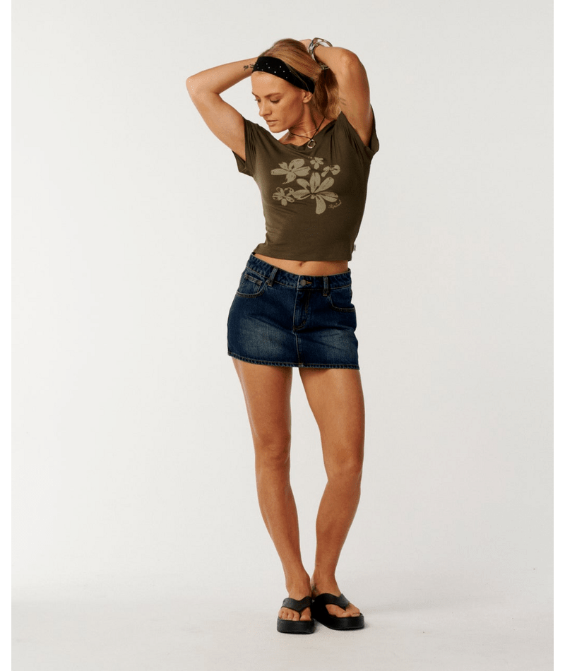 Echo Wave Off Shoulder Tee