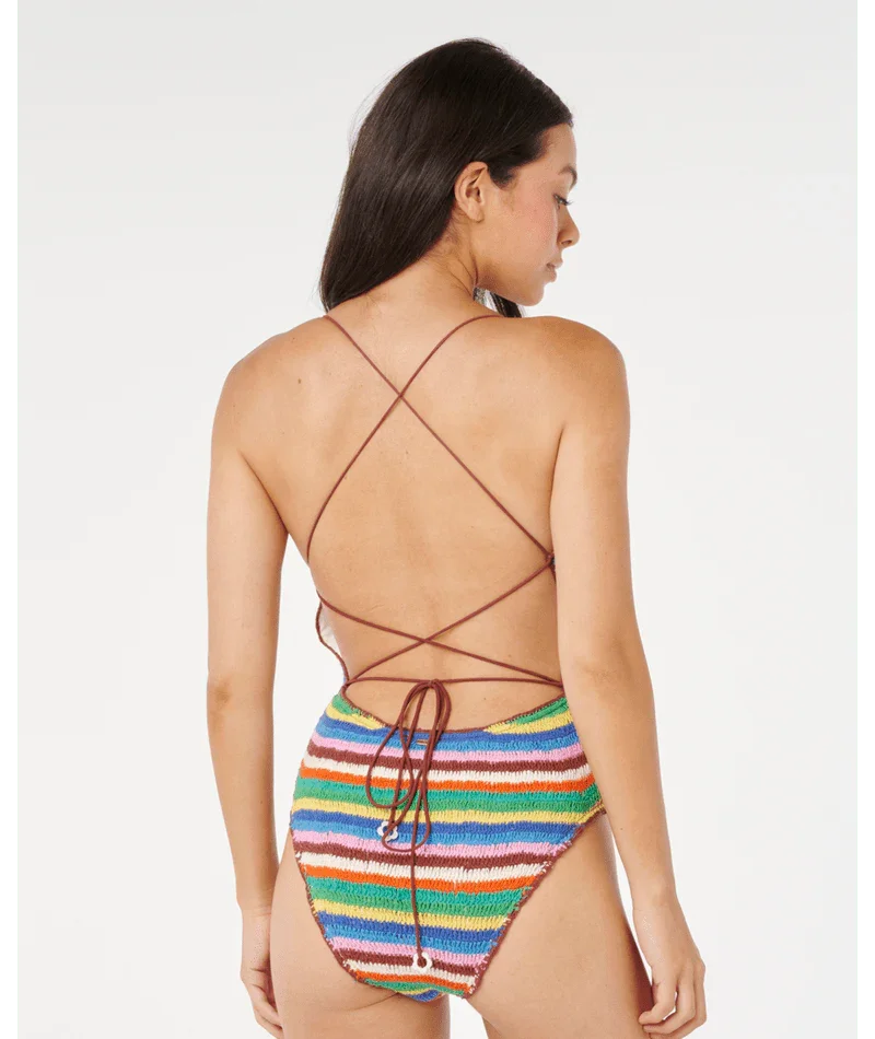 Sunset Surf Crochet One Piece
