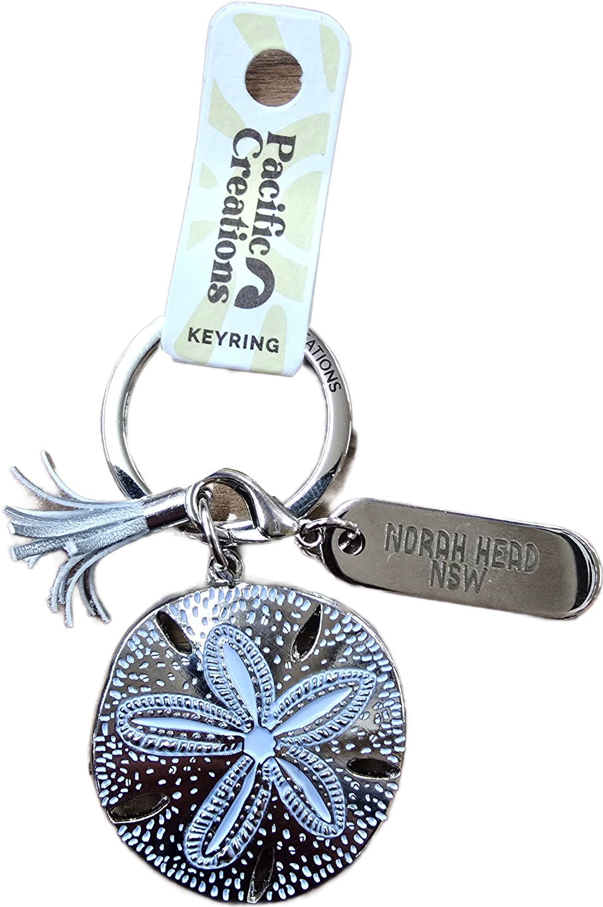 Sand Dollar Keyring