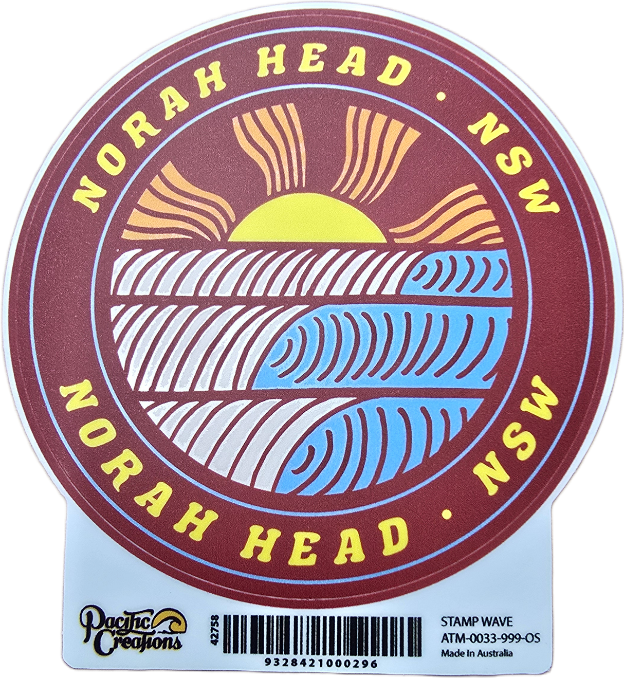 Stamp Wave Sticker