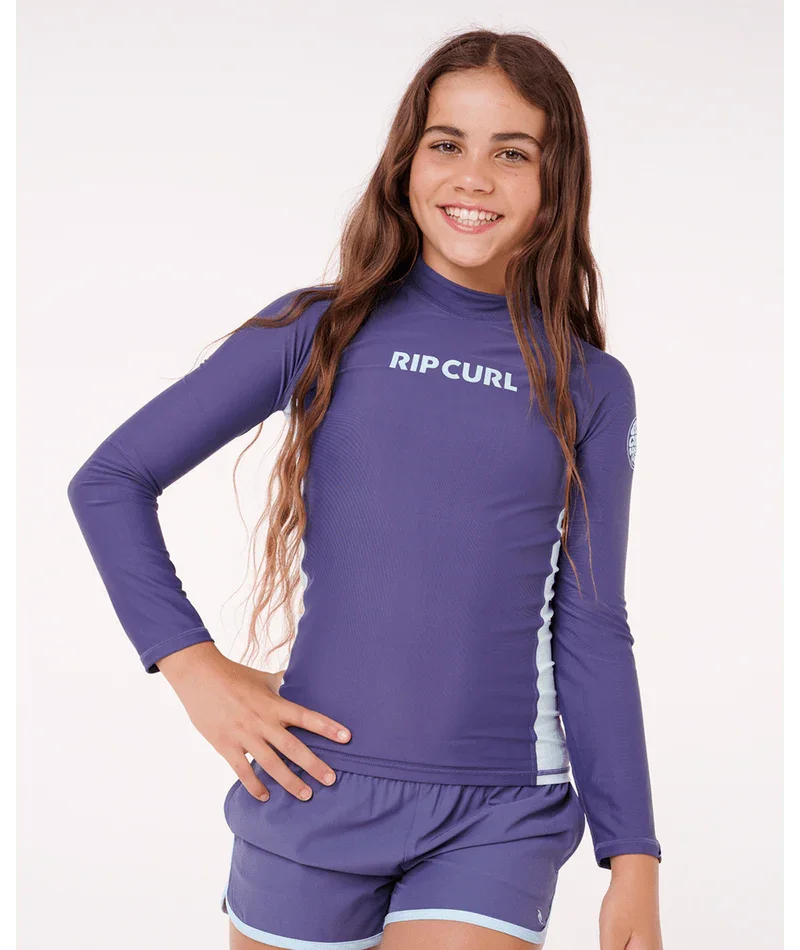 CLASSIC SURF LS RASH VEST-GIRL