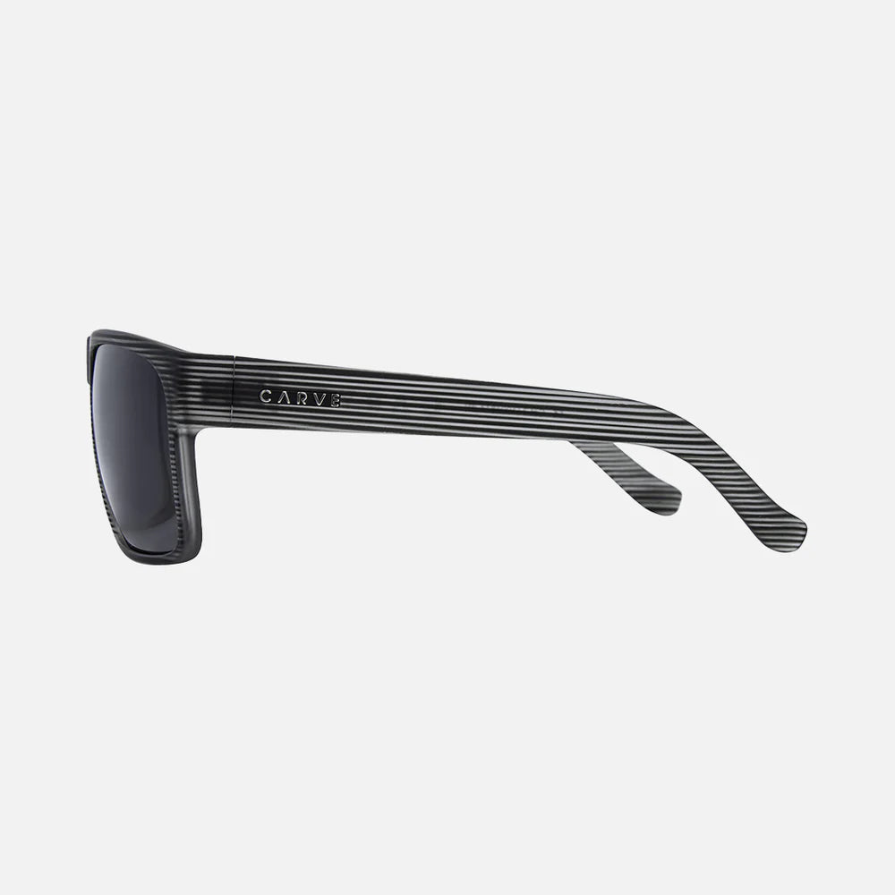 Vendetta - Matte Gray Translucent Streak Frame Grey Polarized Lens