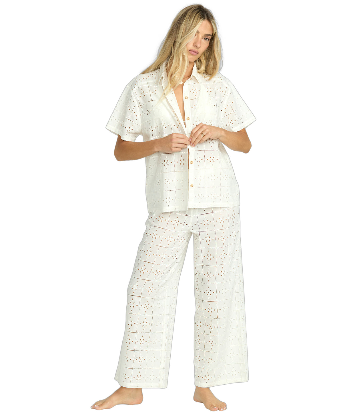 Eyelet Crush SS Woven