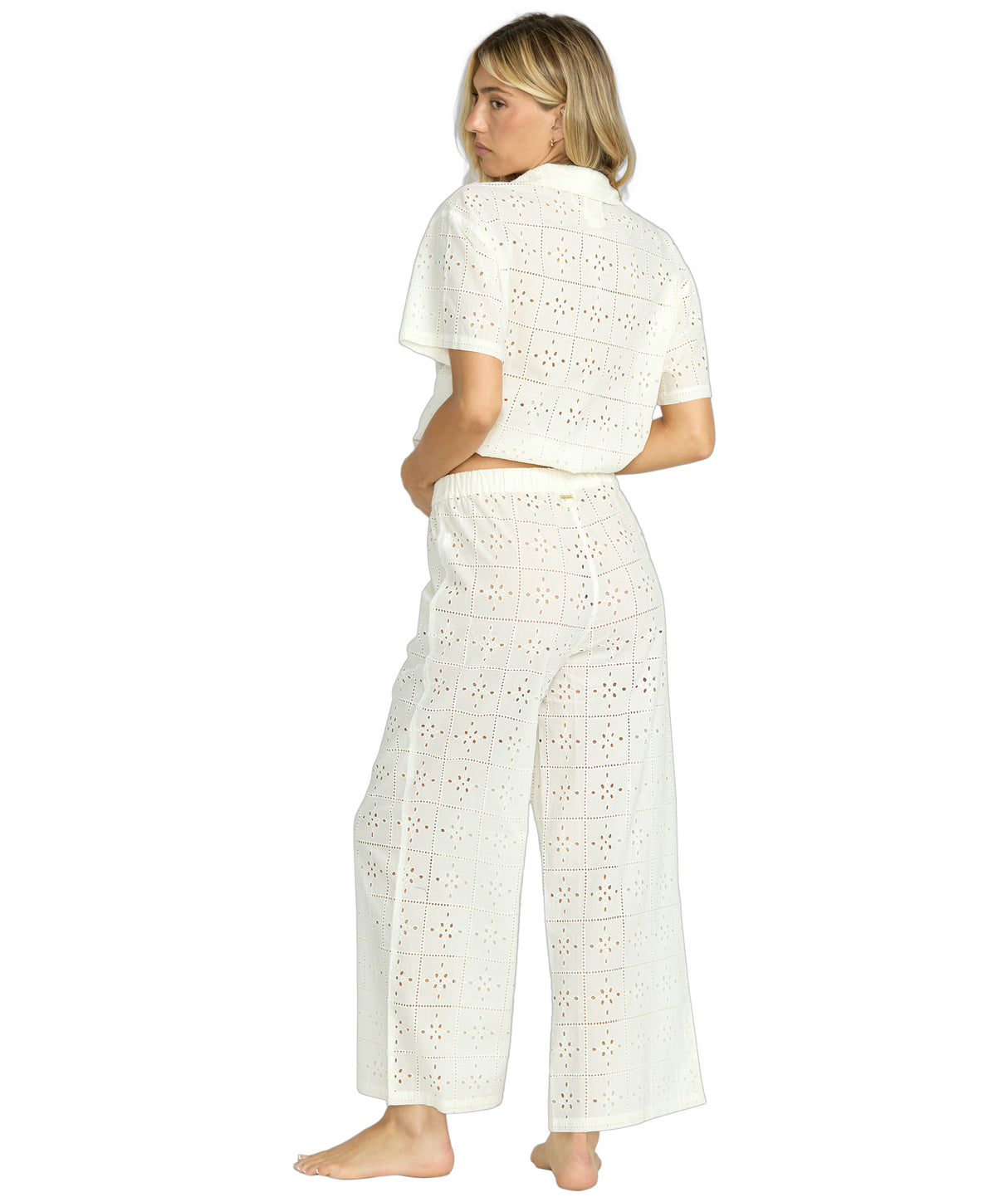 Eyelet Crush Elastic Pant