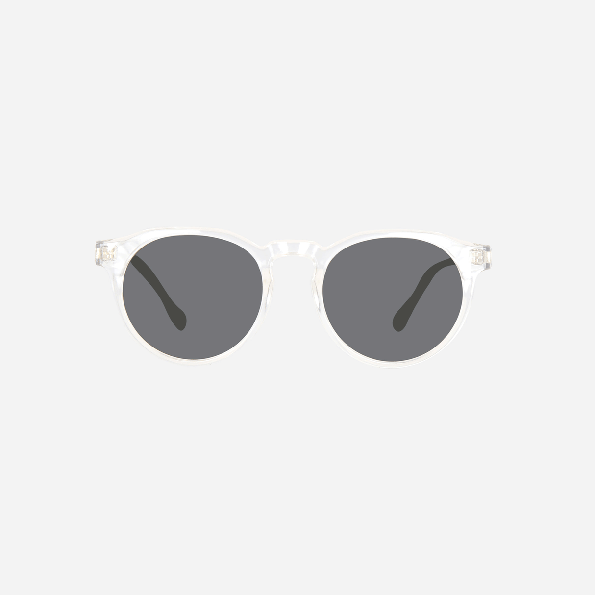 Hudson - Crystal Clear Frame Grey Lens
