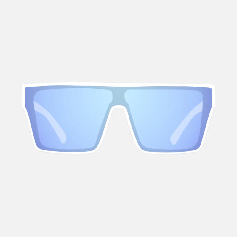 Voodoo - Matte White Grey Lens With Blue Iridium