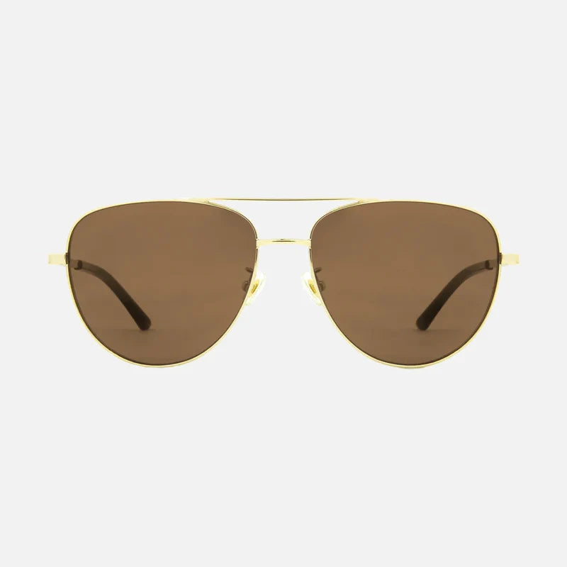 Solana - Gloss Gold Metal Brown POL Lens
