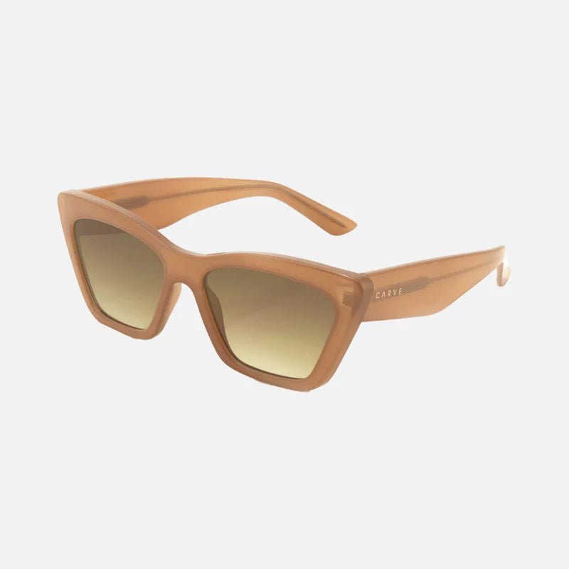 Tahoe - Gloss Translucent Nude Frame With Gradient Brown Lens