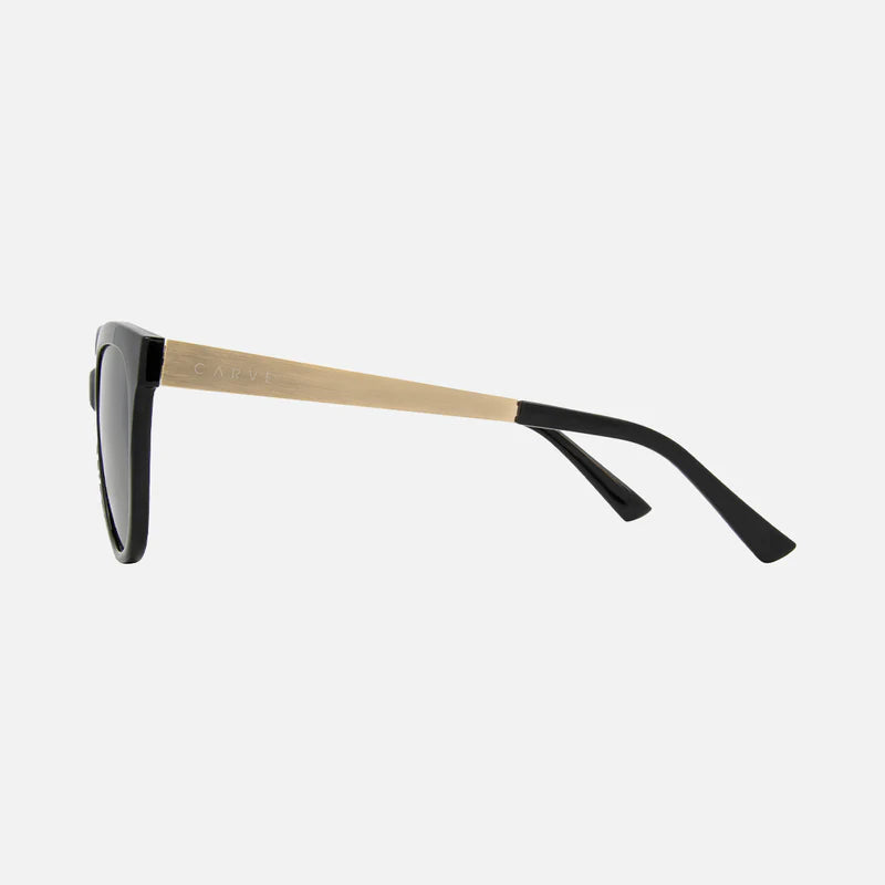 Allure - Gloss Black Gold Temple With Grey Polar lens