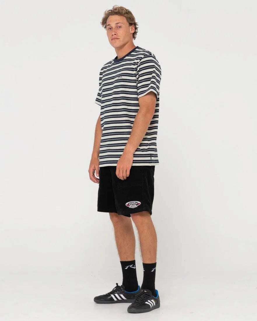 8 Wale Relaxed Fit Workwear Elastic Short - Beachin Surf