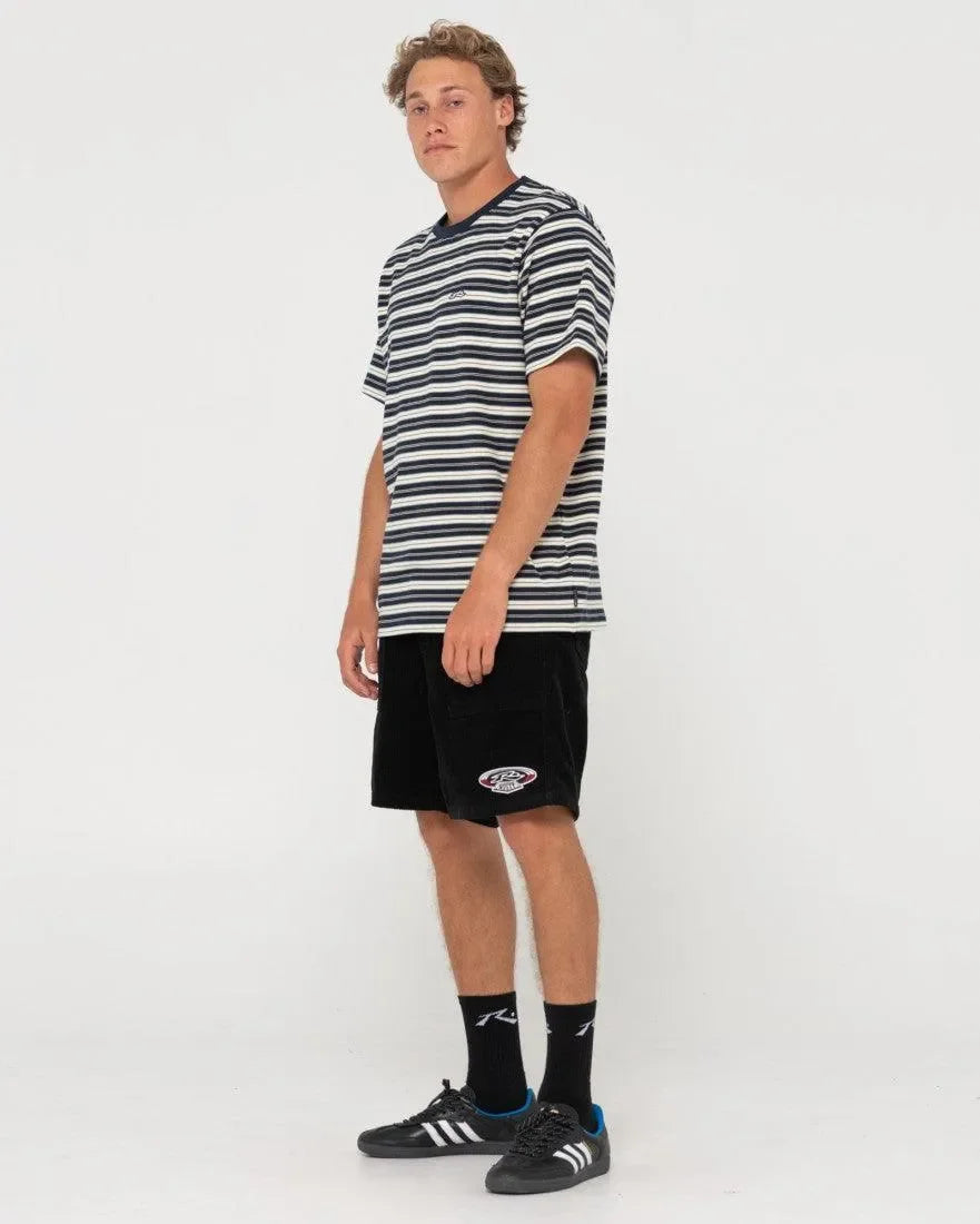 8 Wale Relaxed Fit Workwear Elastic Short