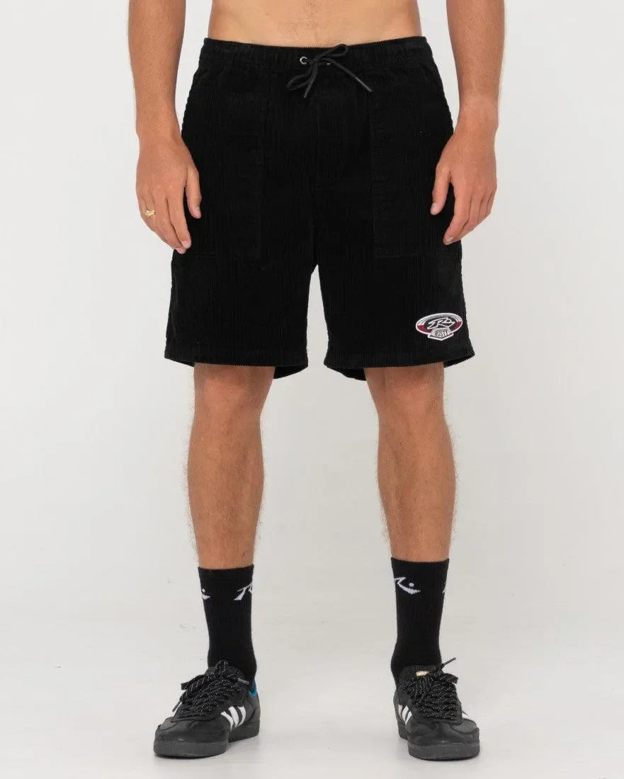 8 Wale Relaxed Fit Workwear Elastic Short