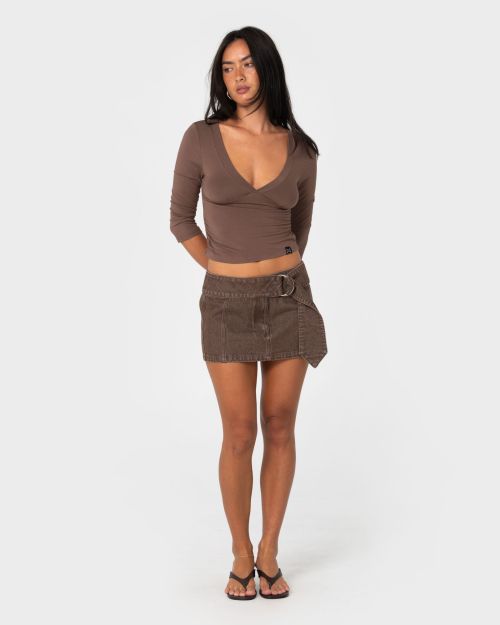 Rikki Vee Neck Jersey Top