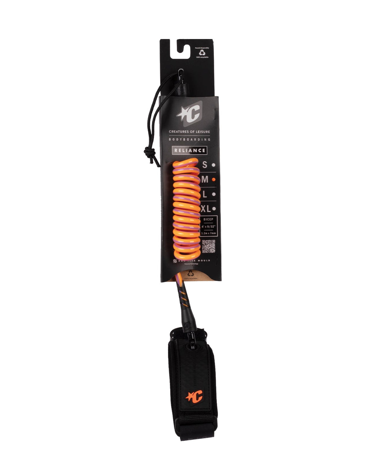Reliance Bicep Hi-Vis Purple Twist Black