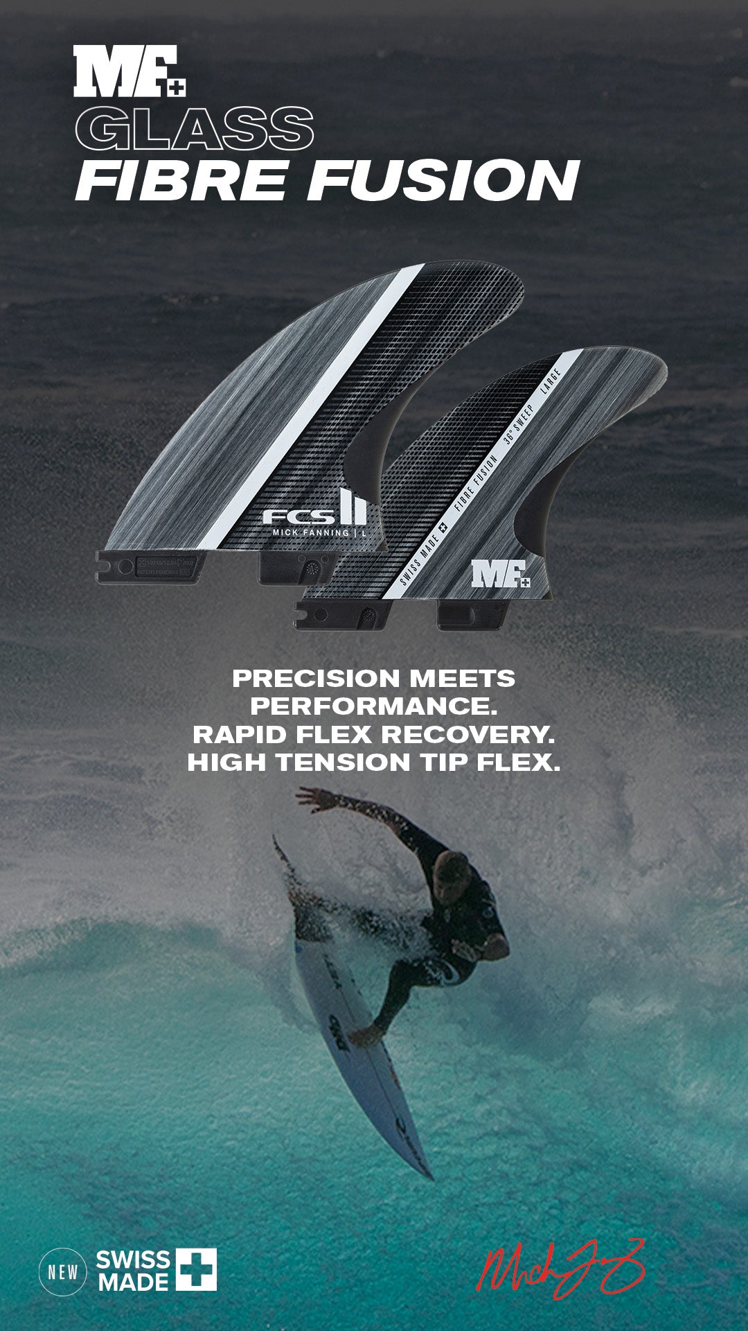FCS II MF Glass Fibre Fusion Tri Fins