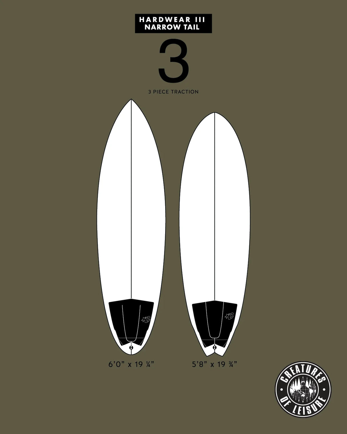 HardWear III Narrow Tail Traction