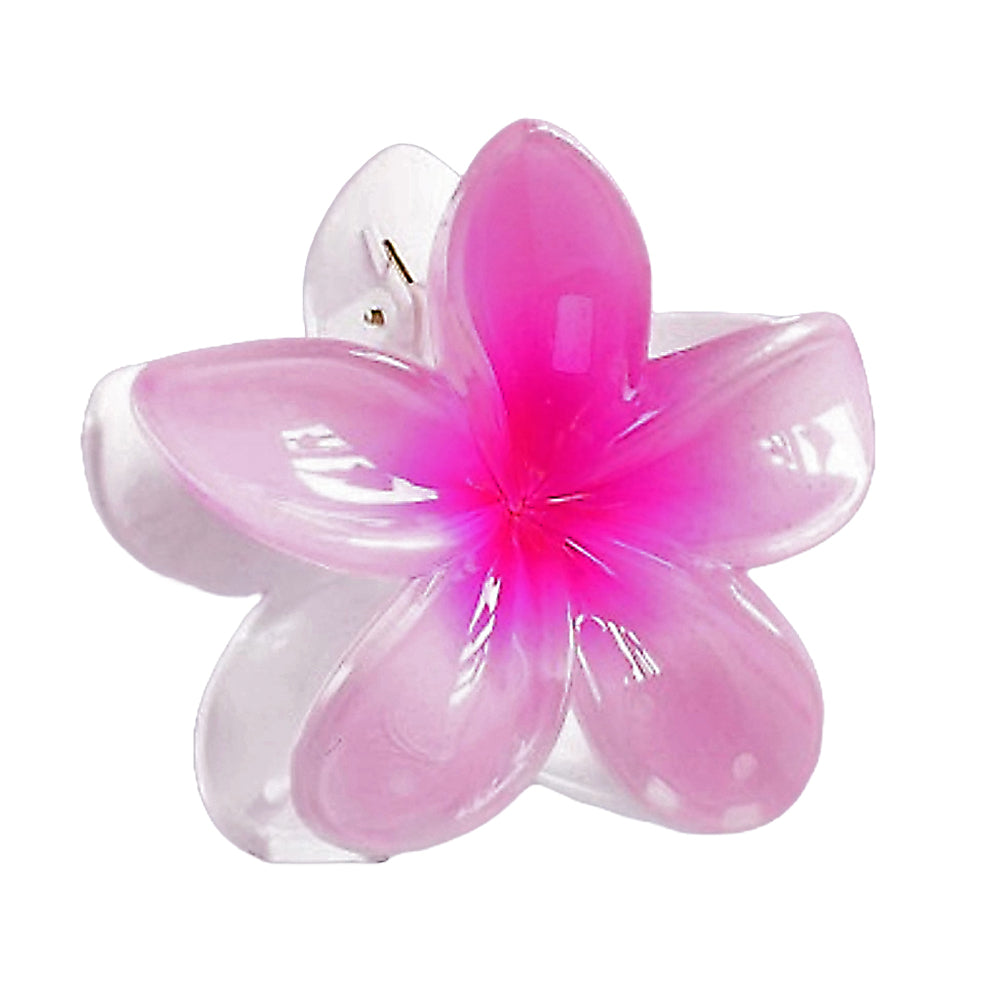 Pink Franjipani Hair Clip