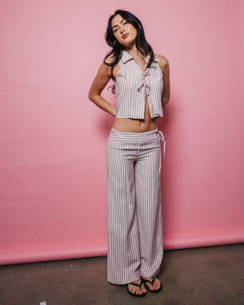 Rhysand Stripe Low Rise Pant
