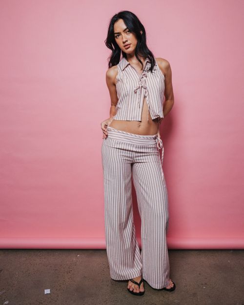 Rhysand Stripe Tie Top