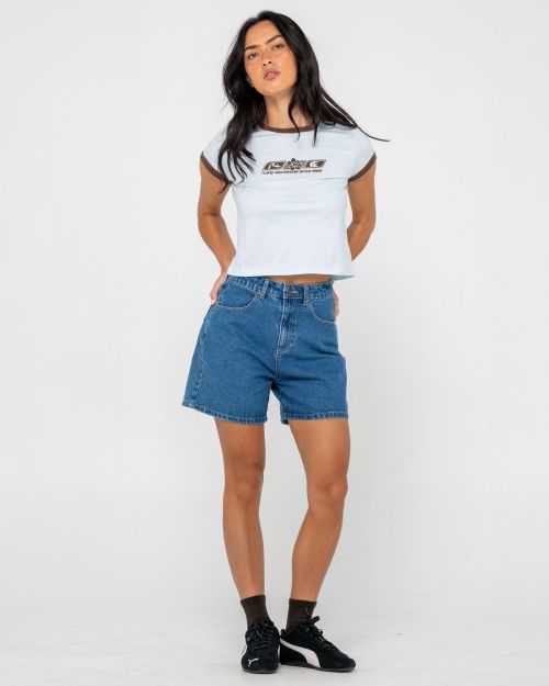 Snapper Contrast Ringer Mini Tee
