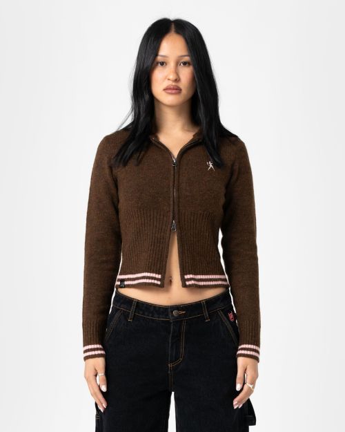 Devil Girl Knitted Zip Through