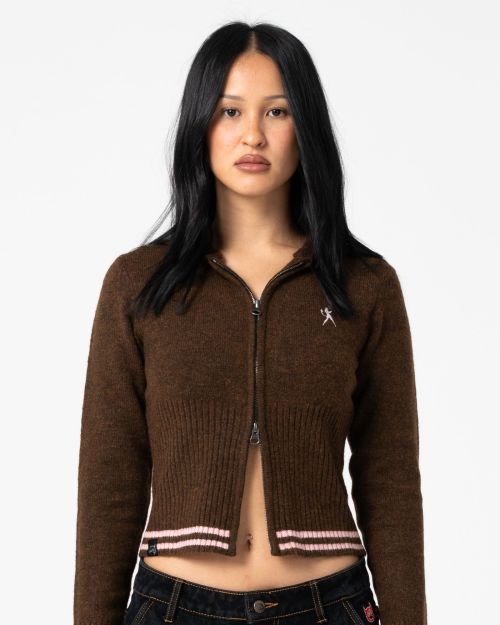 Devil Girl Knitted Zip Through