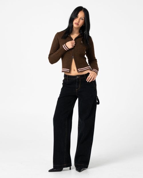 Devil Girl Knitted Zip Through