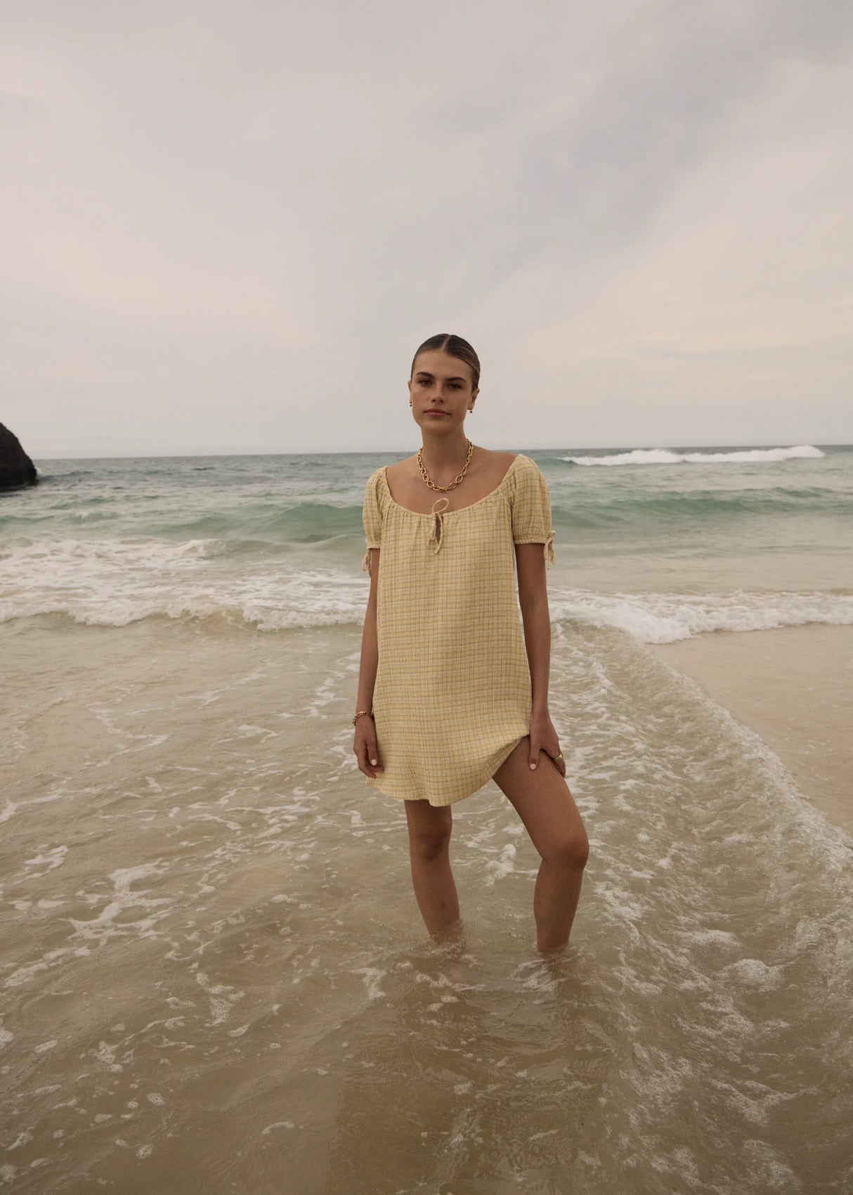 Sunday - Seersucker Mini Dress