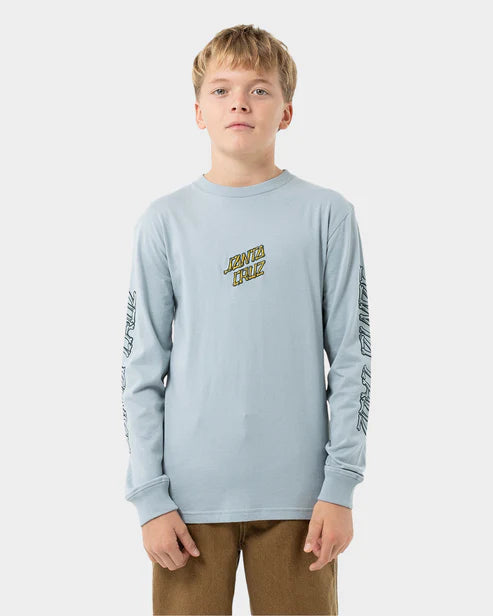 Brain Dot Hollow Strip Boys Long Sleeve T-shirt