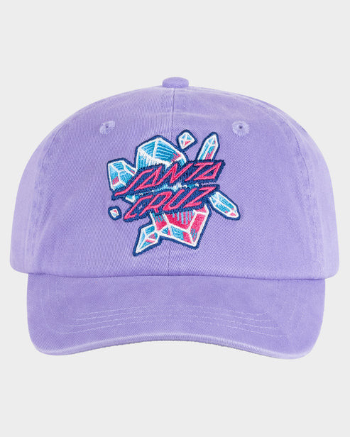Crystal Stack Girls Dad Cap Lavender