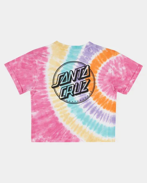 Contra Dot Mono Girls T-shirt Multi Tie Dye