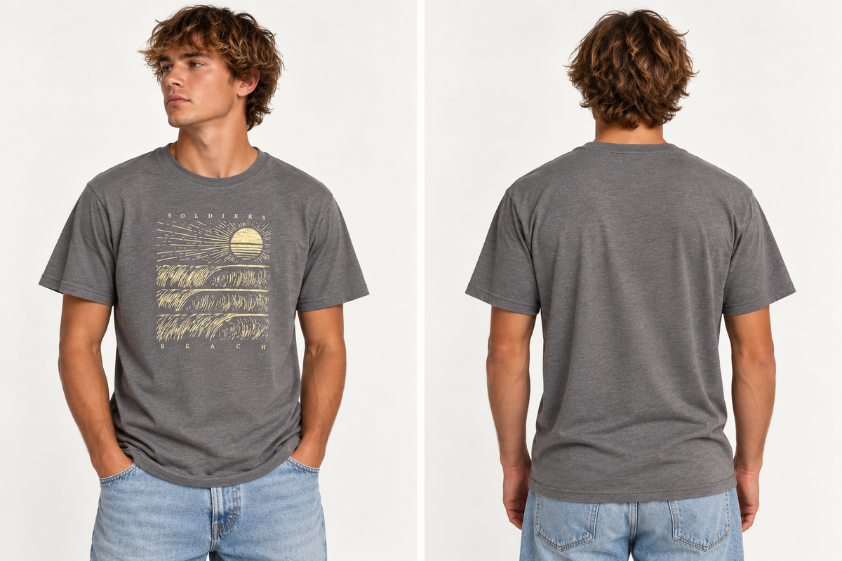 Rolling Barrels - Beachin Surf Mens T-Shirt