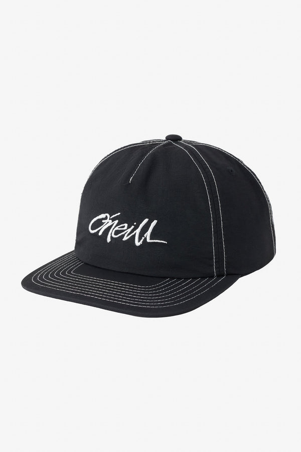 O'Neill Flint Nylon Snapback Hat Black