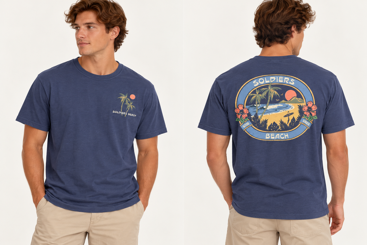 Coastline - Beachin Surf Mens T-Shirt