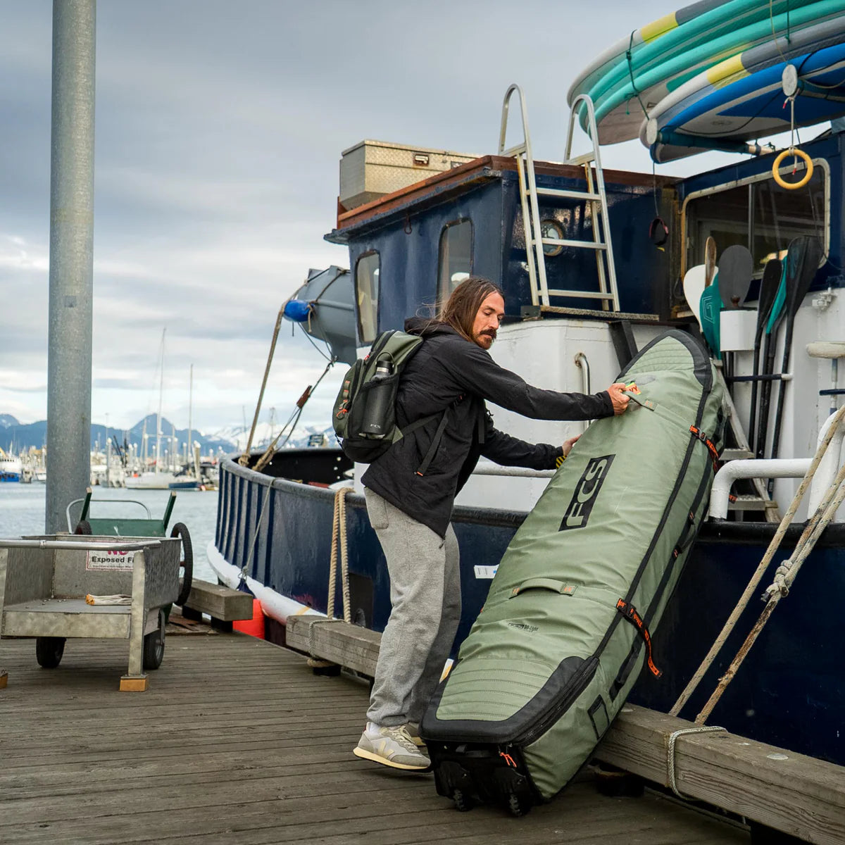 FCS Travel 3 Shortboard/Fish Wheelie Cover