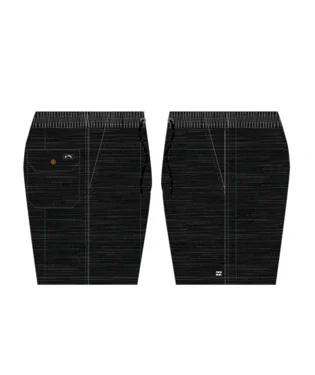 Mens Slub Elastic 21" Shorts