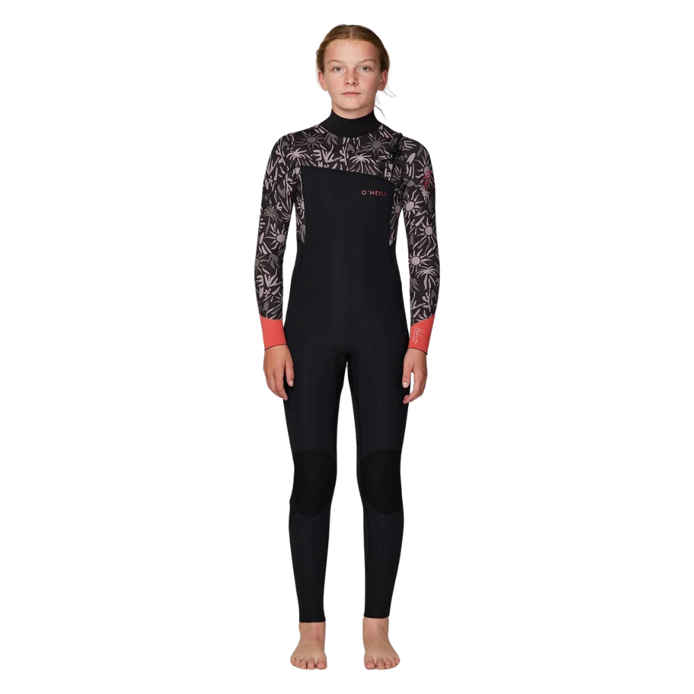 Girl's Bahia 4/3mm Steamer Chest Zip Wetsuit