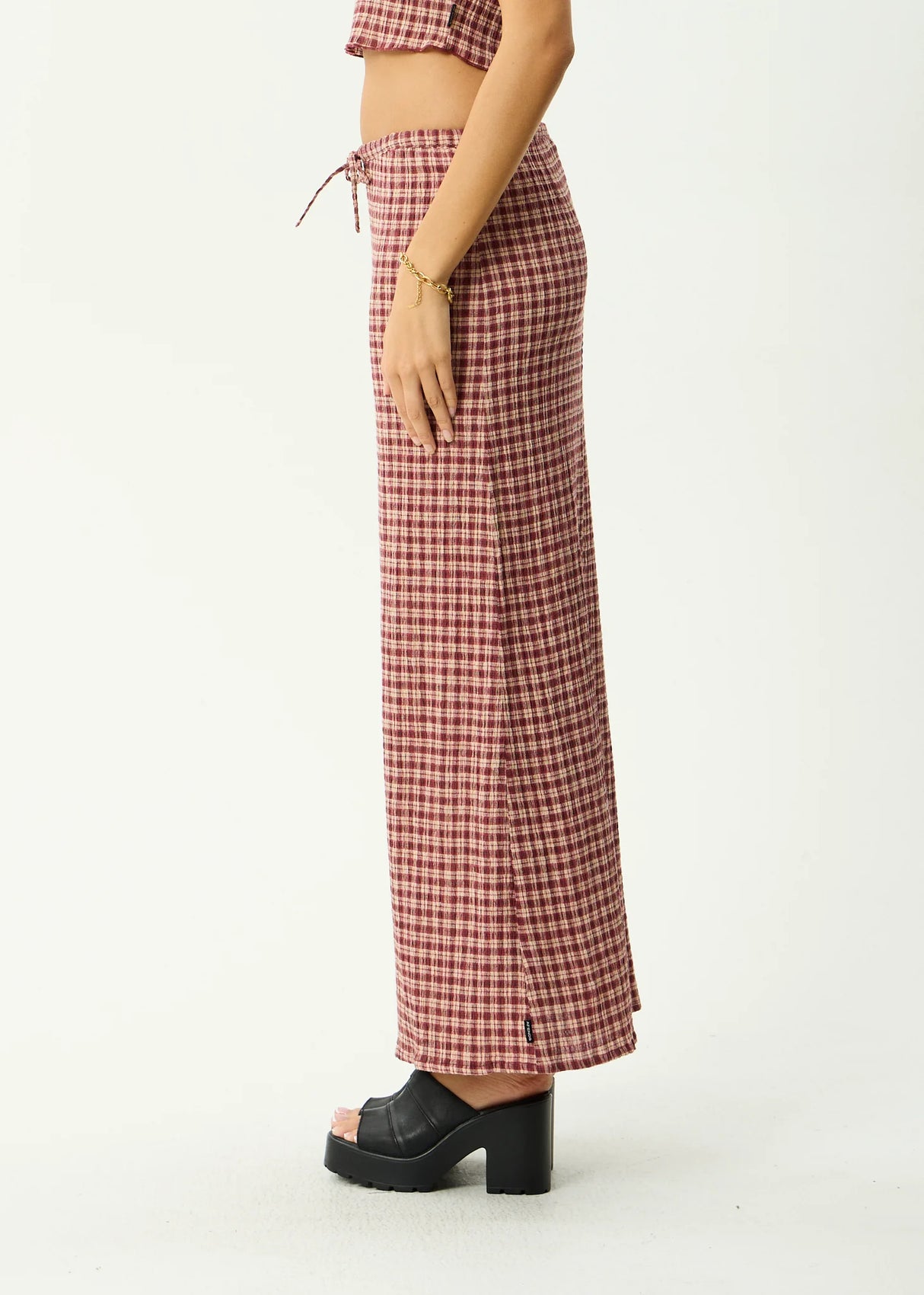 Capricorn Seersucker Maxi Skirt