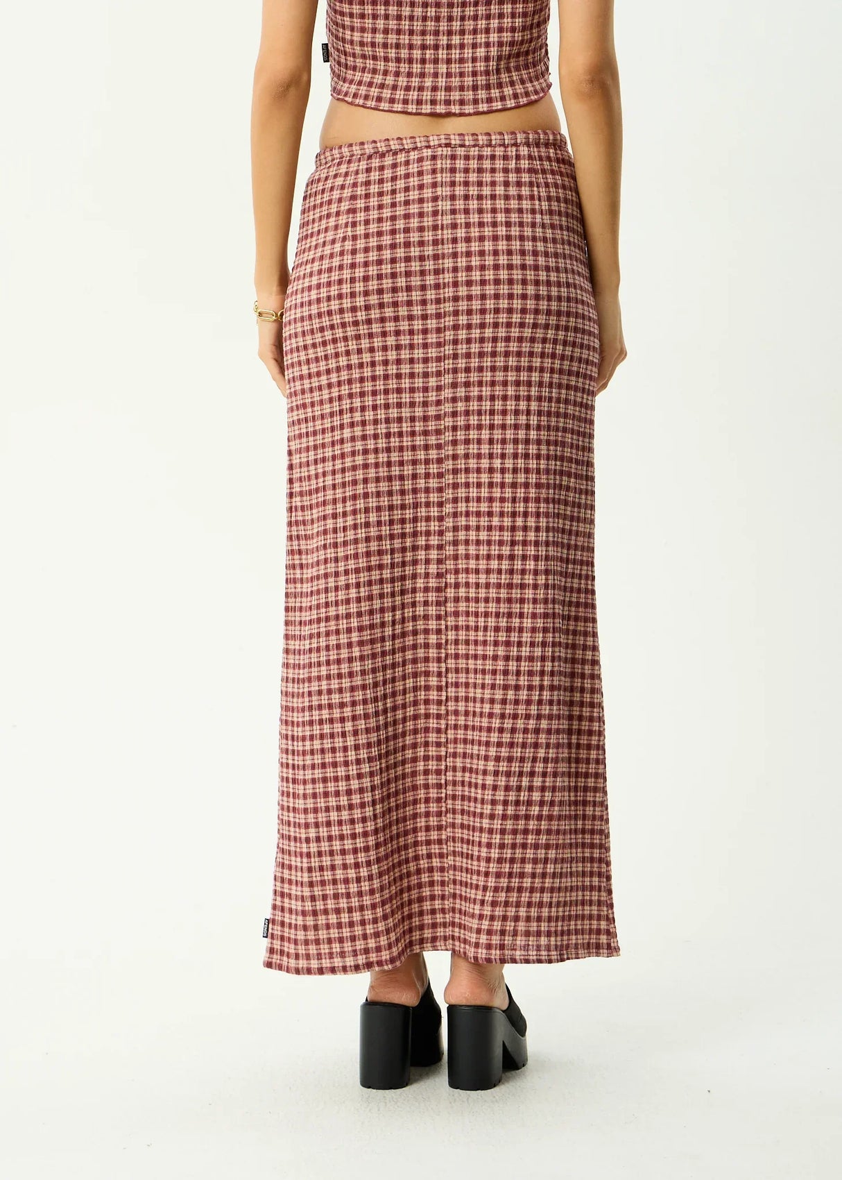 Capricorn Seersucker Maxi Skirt