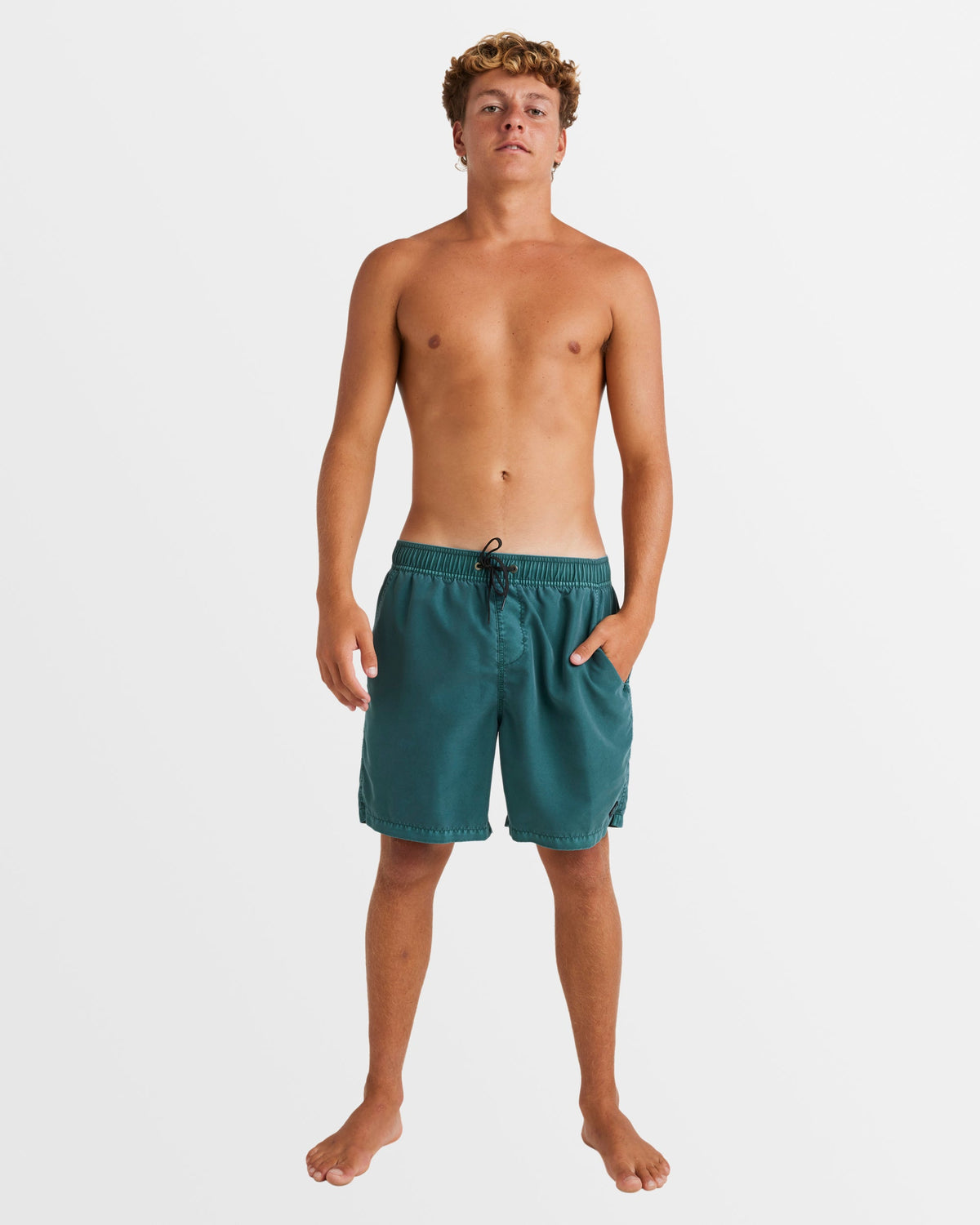 Billabong Mens All Day Overdye Layback 17" Boardshorts - Marine Green