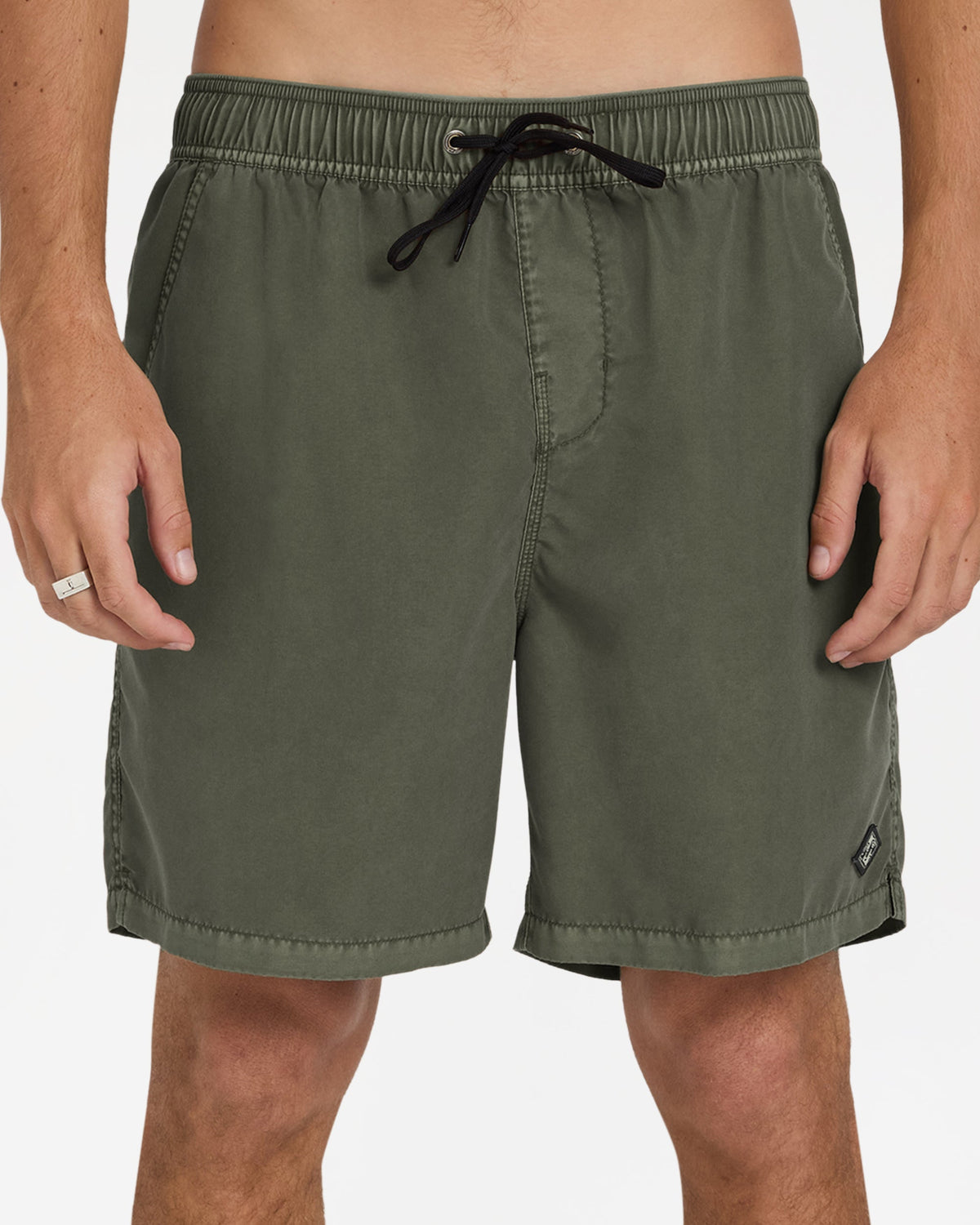 Billabong Mens All Day Overdye Layback 17" Boardshorts - Dark Military
