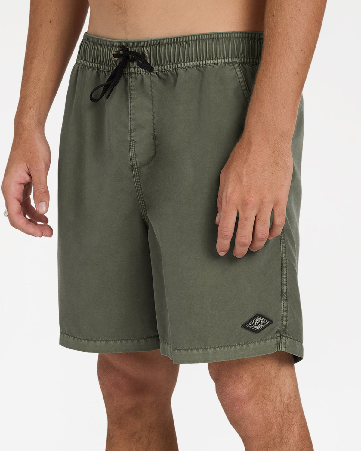 Billabong Mens All Day Overdye Layback 17" Boardshorts - Dark Military