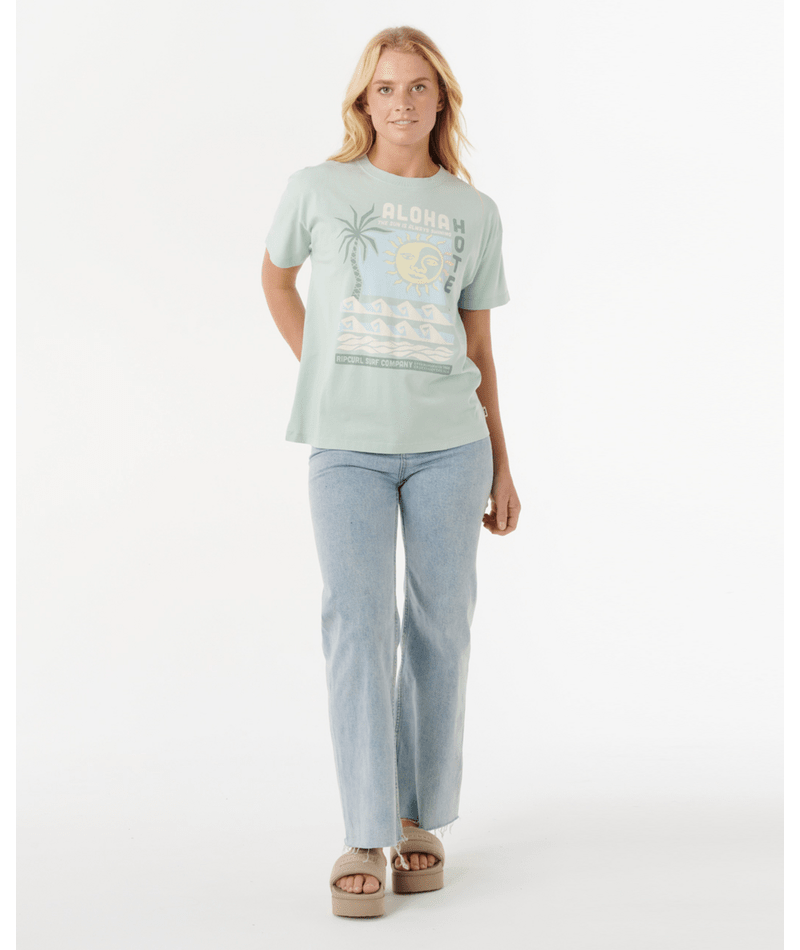 Aloha Hotel Relaxed Fit Tee - Beachin Surf